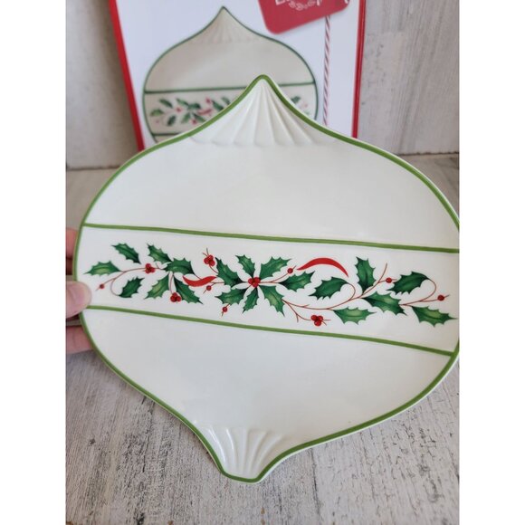 Lenox 887601 posting holidays ornament accent plate Xmas - Picture 3 of 6